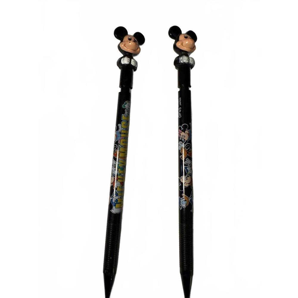 Lot of 2 Disney Mickey Mouse Mechanical Pencils. DR 45 .5 Pentel JAPAN.